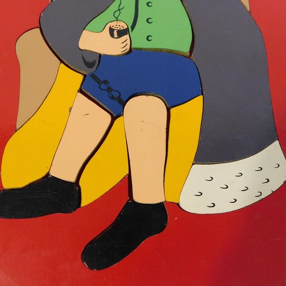 Vintage THE KING Judy Toys 17 Piece Wooden Childrens Puzzle - Picture 4 of 6